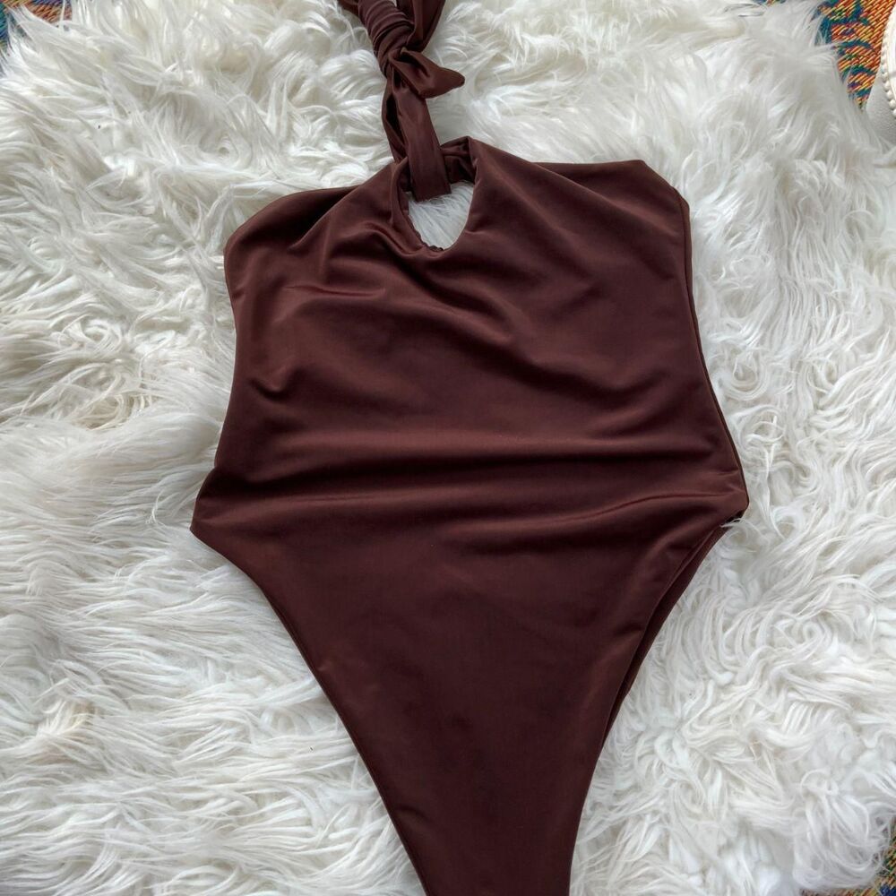 Aexae Women's Brown Swimsuit-one-piece